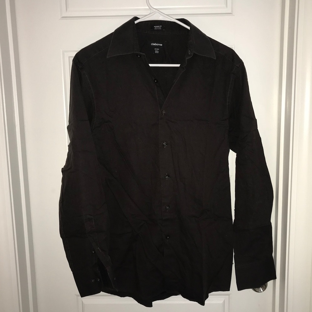 🔴 Men's Modern Fit Claiborne Button Down Shirt
